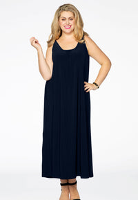 Dress long puckered DOLCE - blue - #2