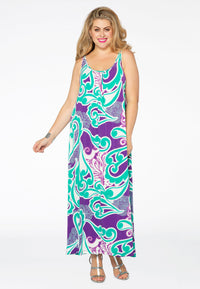 Maxi dress SWIRL - purple - #1