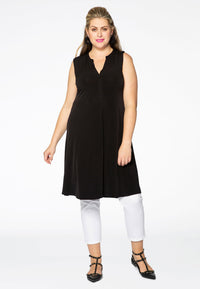 Dress grandad collar DOLCE - black - #1