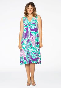 Dress pleated SWIRL - purple - #1