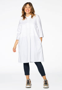 Dress POPLIN - white - #1