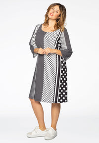 Dress STRIPE DOT - black - #1