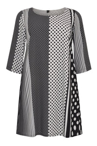 Dress STRIPE DOT - black - #4