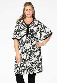 Dress bindings PAISLEY FLOWER - white - #1