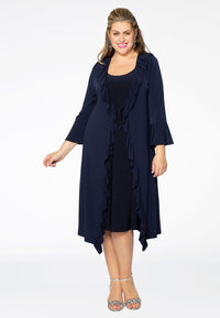 Cardigan ruffled DOLCE - blue - #1