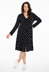 Cardigan long DOTS - black - #1