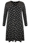 Cardigan long DOTS - black - #4