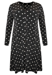 Cardigan long DOTS - black - #4