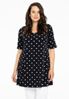 Tunic wide bottom DOTS - black - #2