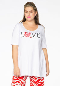 Tunic flare love COTTON - white - #2