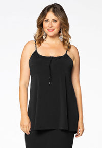 Singlet flare spaghetti DOLCE - black - #2