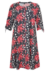 Dress ruffle FLORI DOT - blue - #4