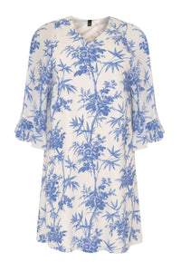 Dress ruffled BAMBOO - white - #4