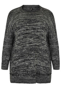 Pullover mouliné - black - #4