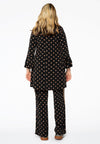 Tunic wide bottom DOTS - black - #3