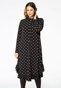 Dress collar DOTS - black - #2