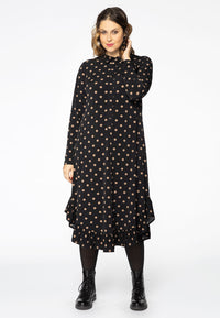 Dress collar DOTS - black - #1
