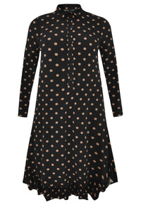 Dress collar DOTS - black - #4