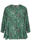 Blouse wide SNAKE - green - #4