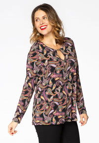 Shirt relax PAISLEY - black - #1