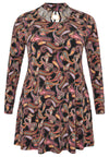 Tunic wide bottom PAISLEY - black - #4