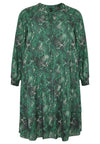 Dress ruffled SNAKE - green - #4