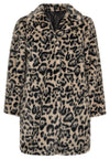 Coat fake fur LEOPARD - grey - #4