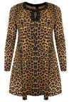 Tunic wide bottom LEOPARD - brown - #4