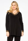 Tunic flare leopard/uni DOLCE - black - #1
