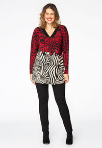 Tunic flare LEO TIGER - red - #1