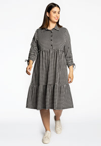Dress pied de poule dolce - black - #1