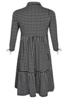 Dress pied de poule dolce - black - #5