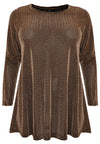 Tunic wide bottom LUREX - black - #4
