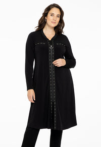 Cardi-dress eyelets DOLCE - black - #2
