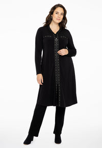 Cardi-dress eyelets DOLCE - black - #1