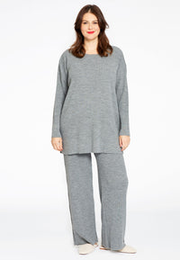 Pullover wide rib LOUNGE - grey - #1