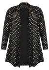 Cardigan short SPOTS - black - #4