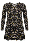 Tunic V-neck pleat DAISY - black - #4