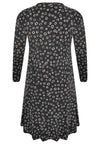Dress frilled bottom CIRCLES - black - #5