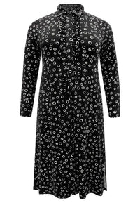 Blouse-dress CIRCLES - black - #2