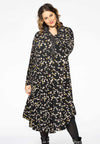 Blouse-dress frilled bottom DAISY - black