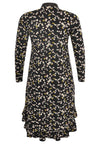 Blouse-dress frilled bottom DAISY - black - #4