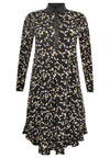Blouse-dress frilled bottom DAISY - black - #3