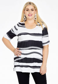 Tunic A-line CHAINS - black - #2