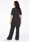 Tunic wide bottom SPRINKLE - black - #3