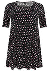 Tunic wide bottom SPRINKLE - black - #4