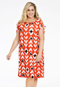 Dress MIX PRINT - red - #2