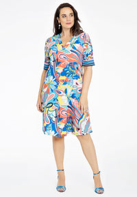Dress FLORAL - blue - #1