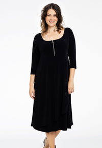 Dress double layer DOLCE - black - #1