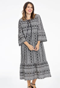 Dress ruffled sleeve BATISTE - white - #2